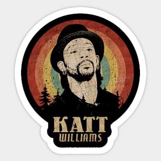 Retro Sunset Katt Williams Sticker